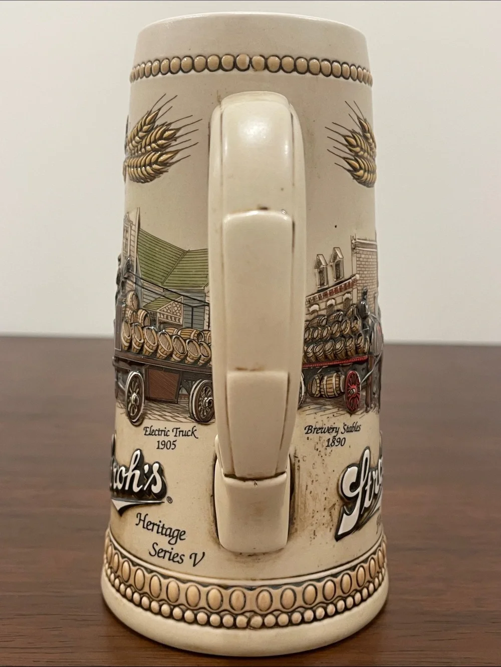 Vintage Stroh’s Beer Stein Heritage Series V “Packard Truck 1913”